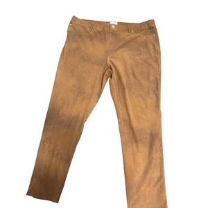 Chico’s Brown Faux Suede Pants